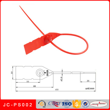 Jc-PS002 Sellos de plástico de seguridad para sellar camiones, cajas de bancos, almacenes, bolsas